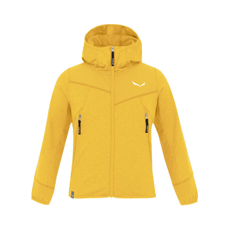 КУРТКА ДЕТСКАЯ SALEWA AGNER Melange PL Full Zip Kind Gold melang
