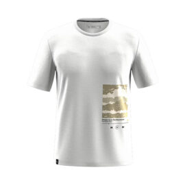 ФУТБОЛКА МУЖСКАЯ SALEWA EAGLE COVER M T-SHIRT Optical white