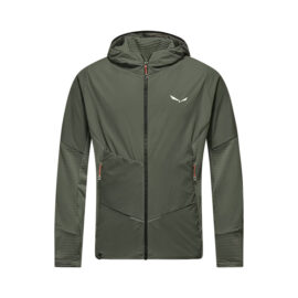 КУРТКА МУЖСКАЯ SALEWA PEDROC PL M HOODY WIND JKT Faded green