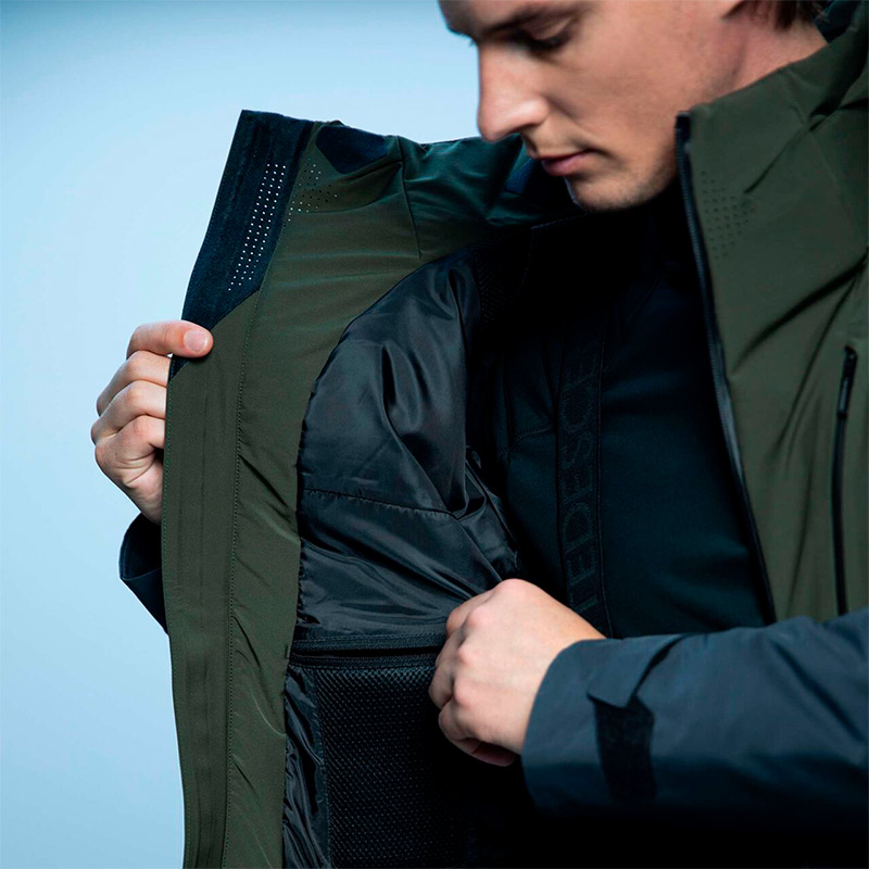 КУРТКА МУЖСКАЯ DESCENTE SHOULDER PAD M JKT Black Green — изображение 4